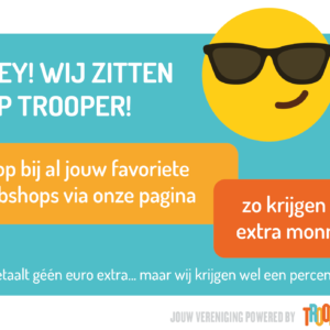 Online shoppen én ONZE VERENIGING steunen!